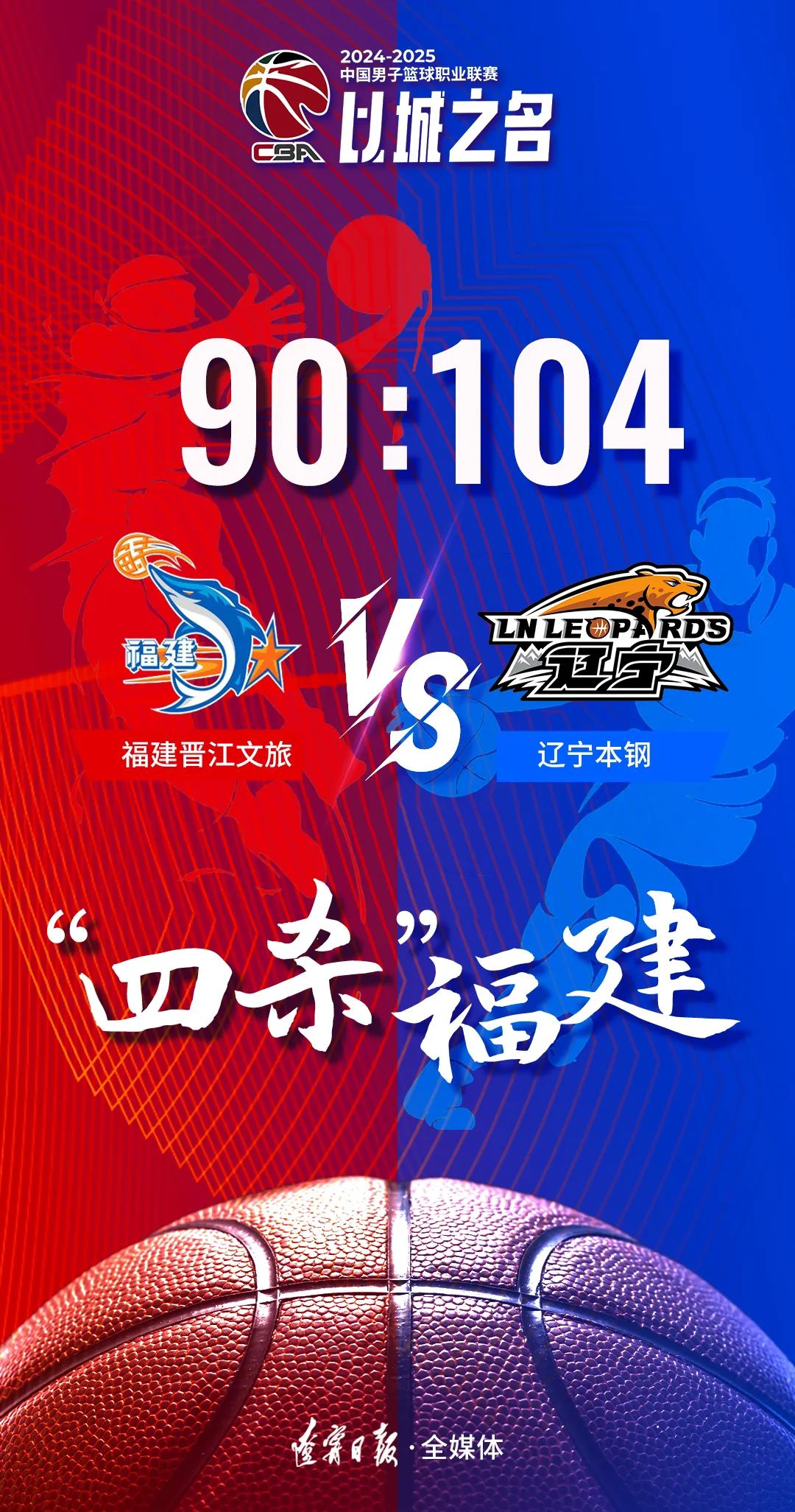 福建队员奋勇拼抢，率队获得胜利